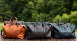 luxury leather travel bags