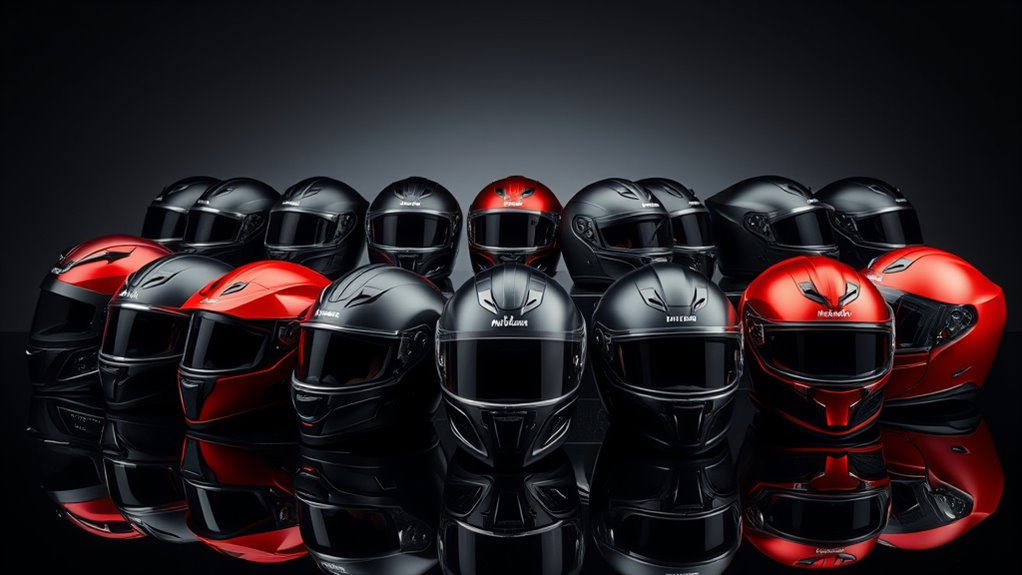 luxury motorcycle helmet selection