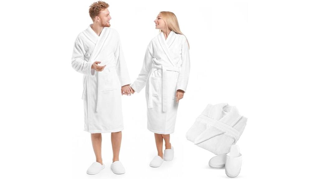 luxury organic bathrobe set
