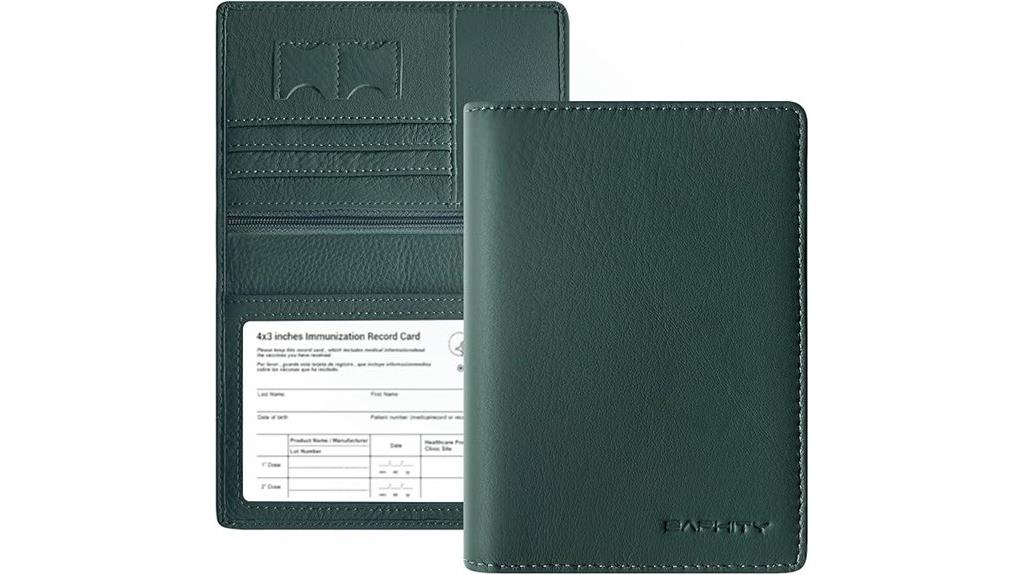luxury rfid blocking leather passport