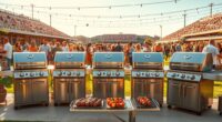 luxury tailgating grill options