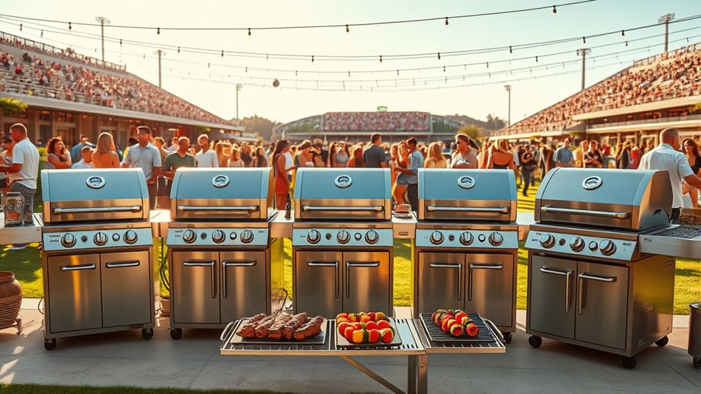 luxury tailgating grill options