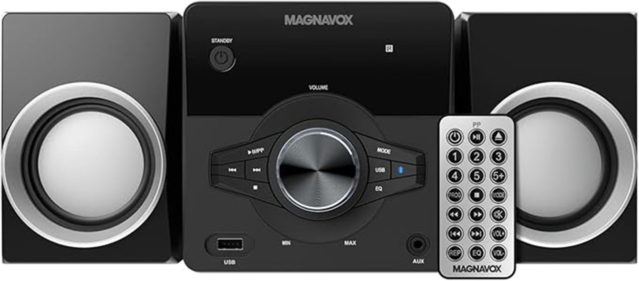 magnavox bluetooth cd system