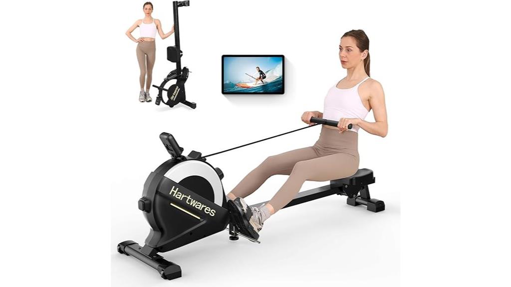 magnetic resistance rowing machine