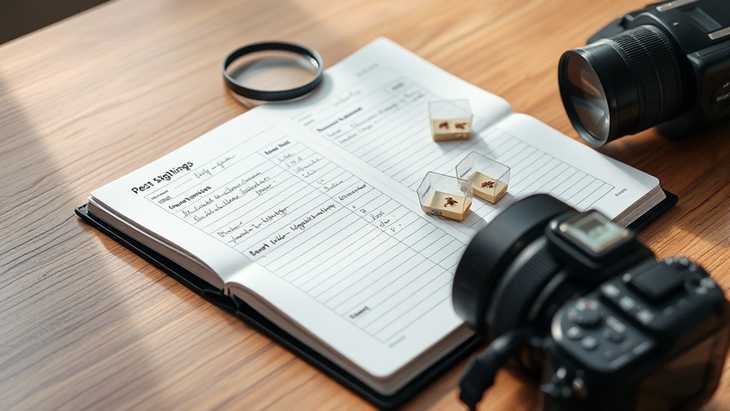 maintain accurate pest records