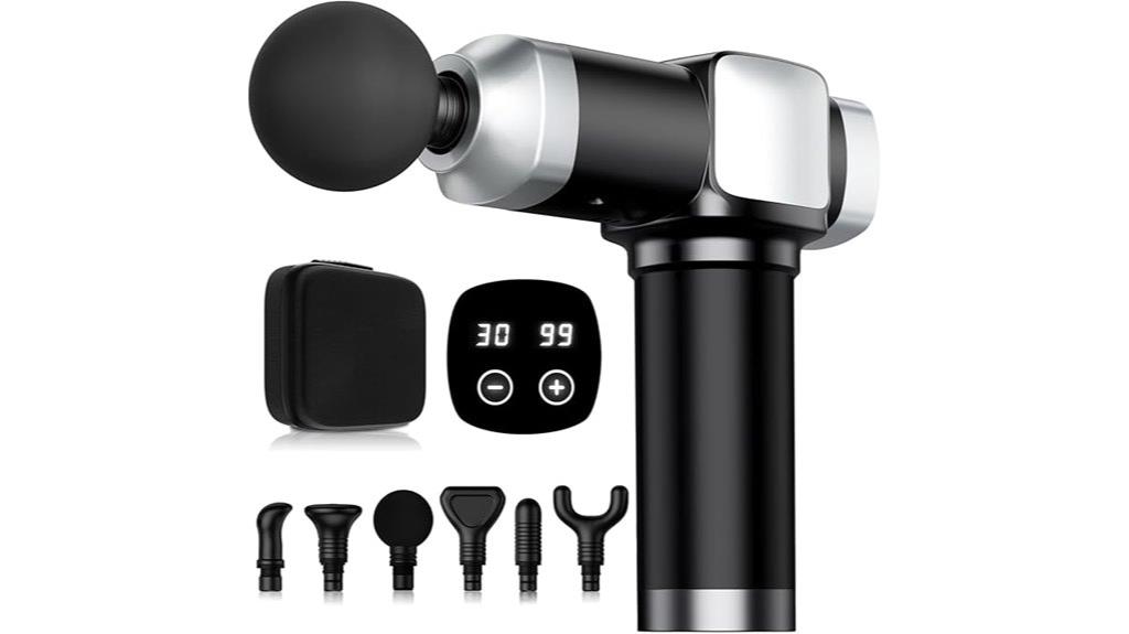 massage gun with accessories