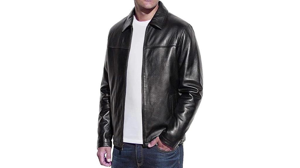 men s genuine lambskin leather jacket