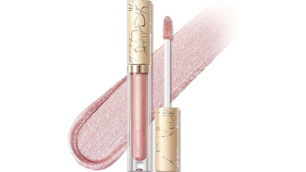 metallic transfer proof lip gloss