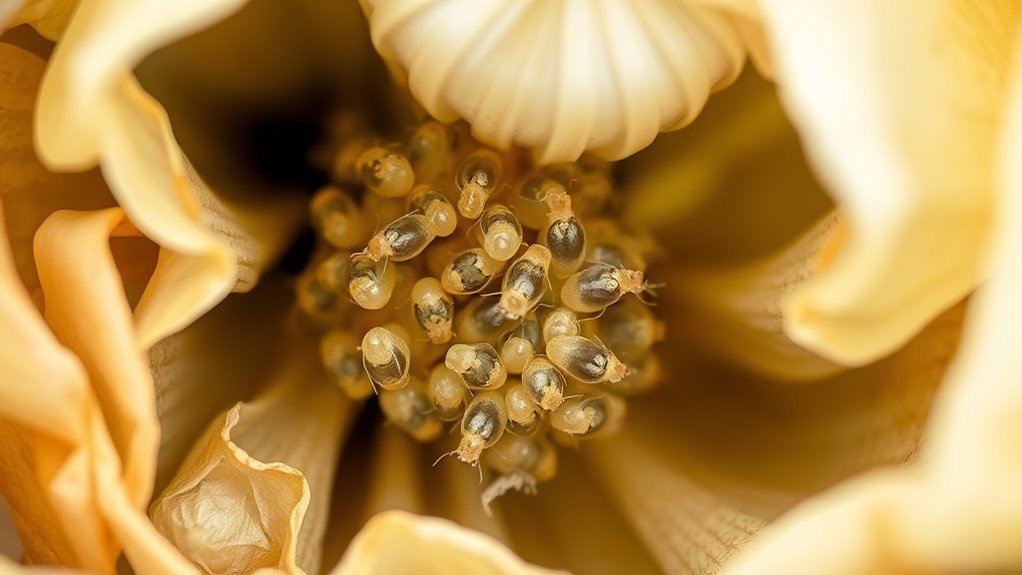 mites infesting potted bulbs