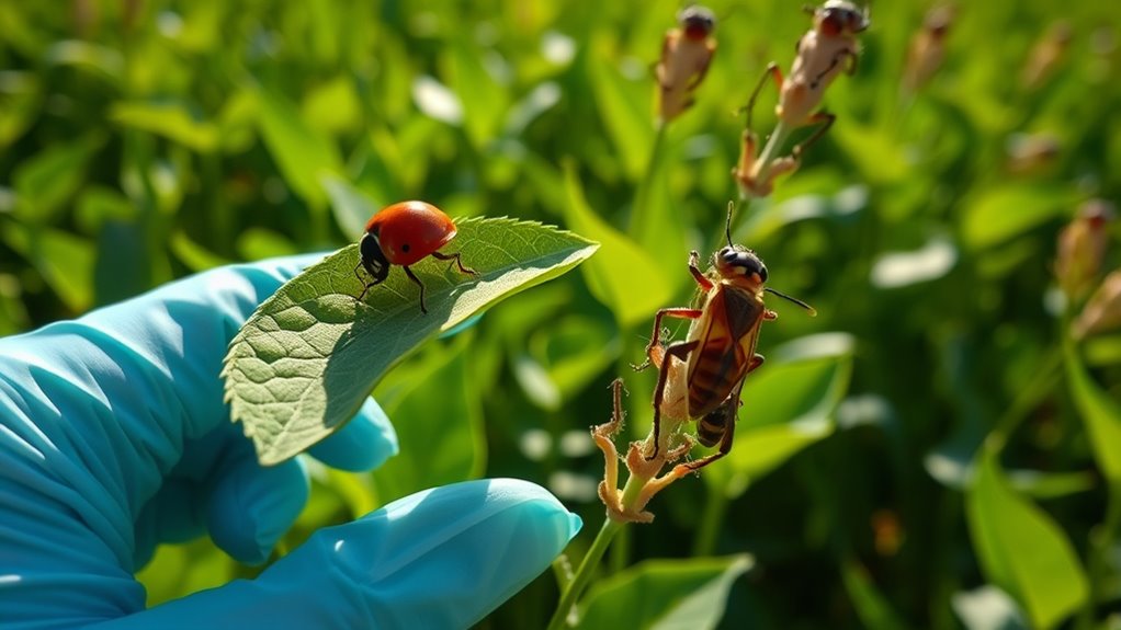 monitor beneficial insects regularly