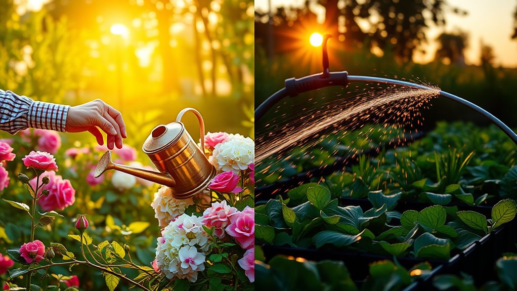 morning watering promotes plant health