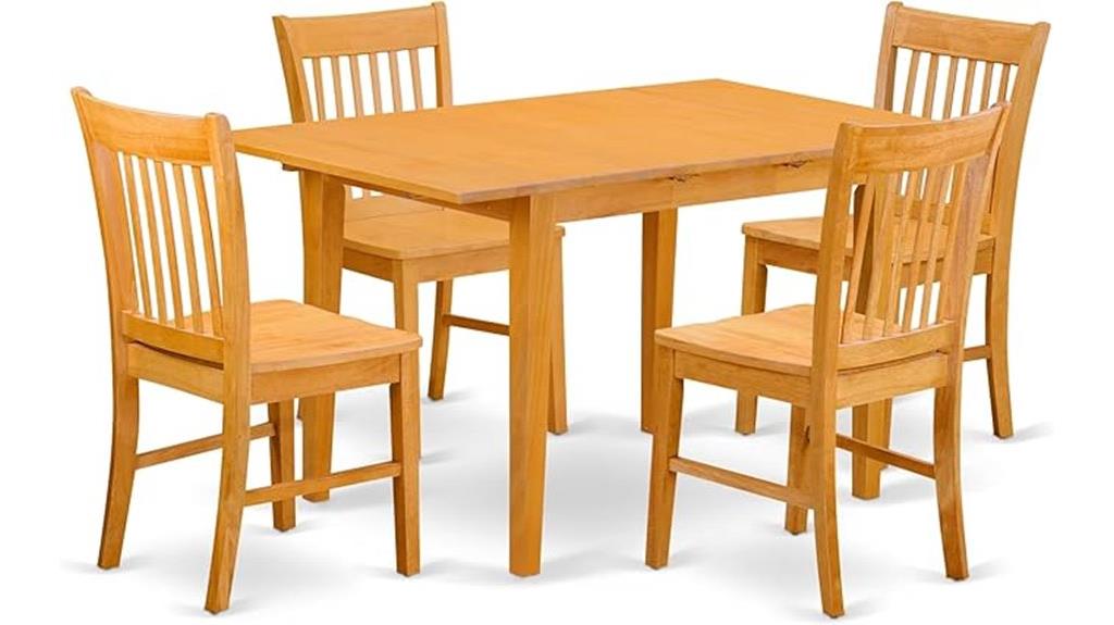 oak wood dining set