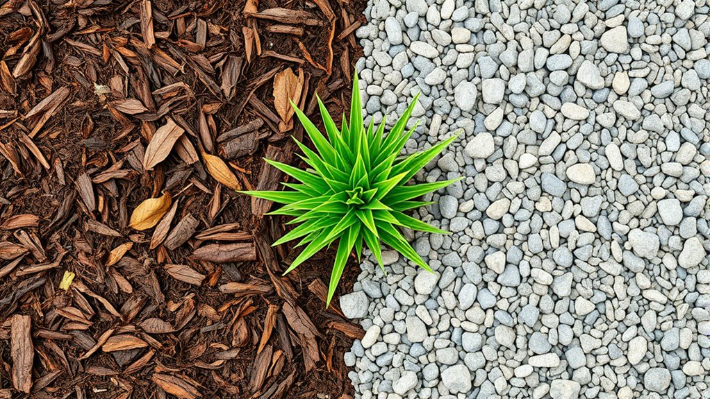 organic and mineral mulches