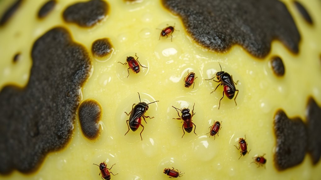 pests cause honeydew mold