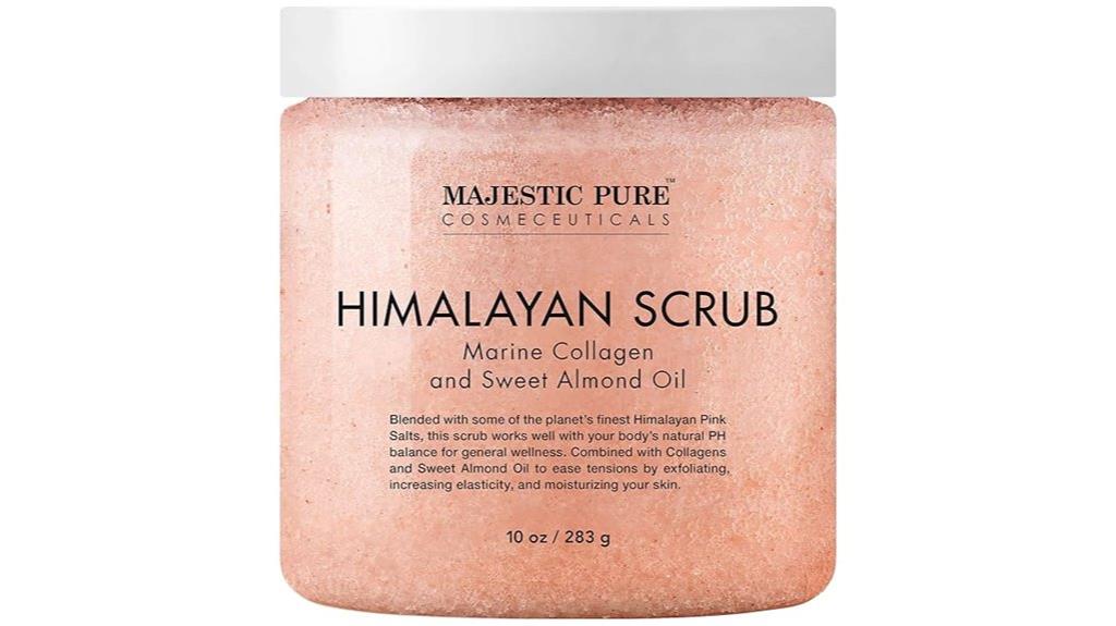 pink salt collagen body scrub