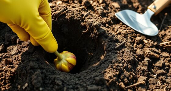plant bulbs at proper depth