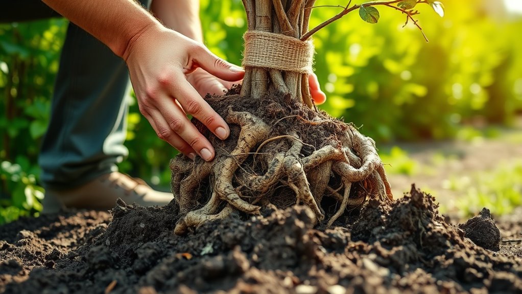 plant prepare water mulch