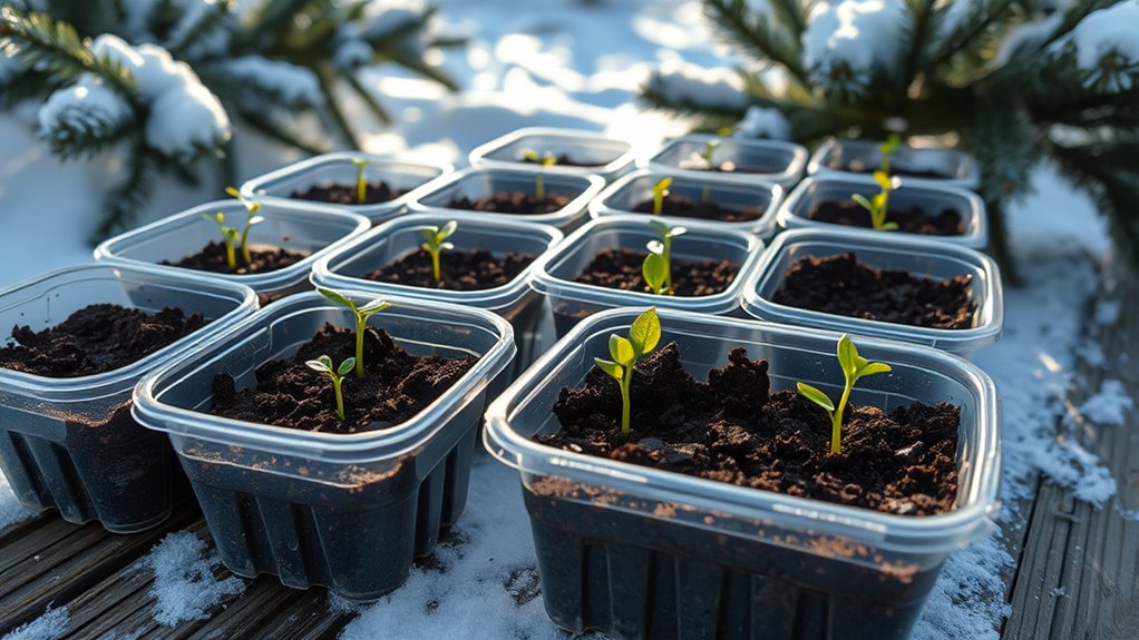 planting seeds in containers