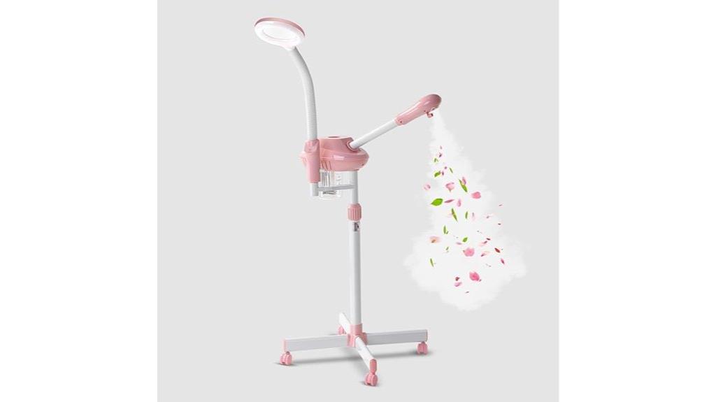 portable facial steamer with light