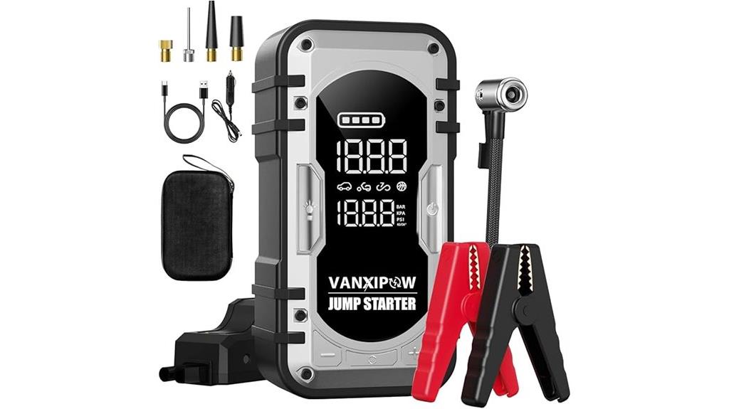 portable jump starter compressor