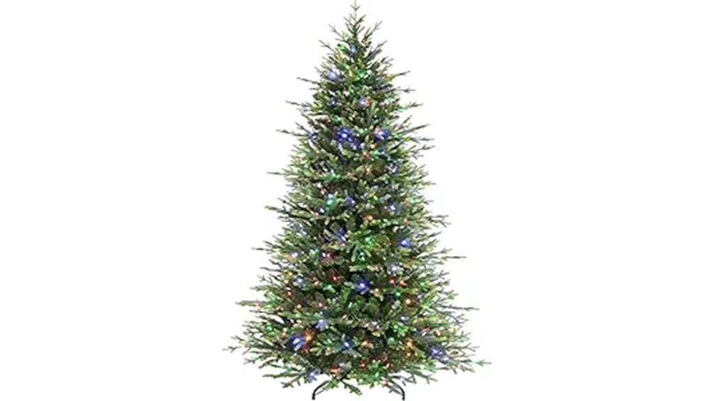 prelit christmas tree with led