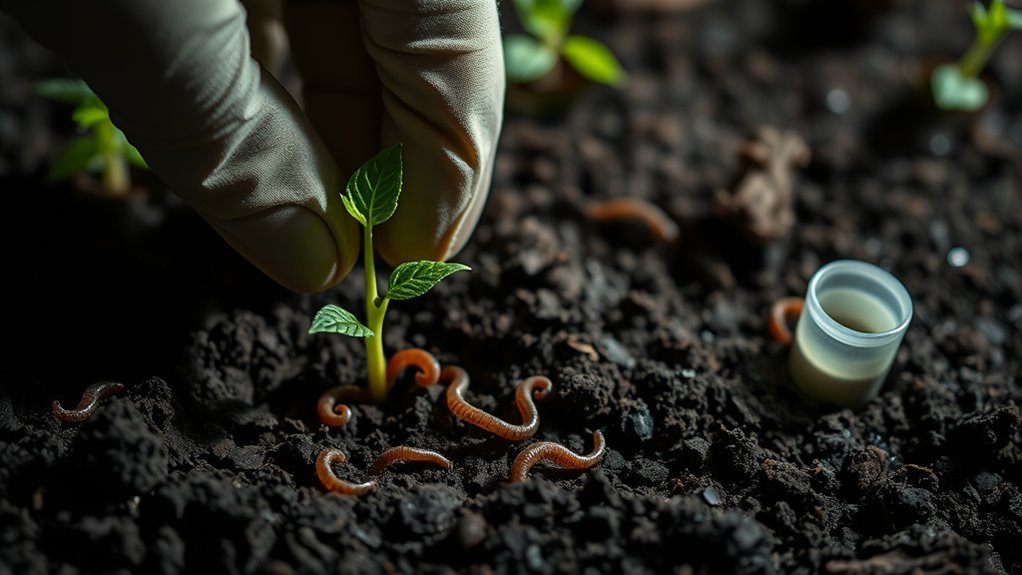 protect seedlings with natural barriers