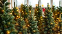 realistic pre lit christmas trees