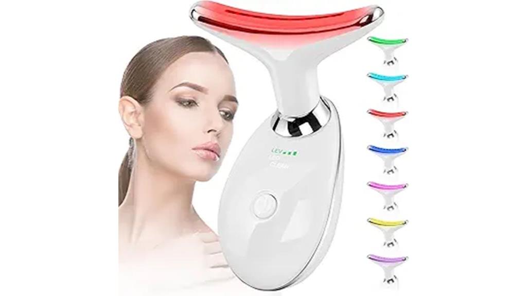 red light facial massager