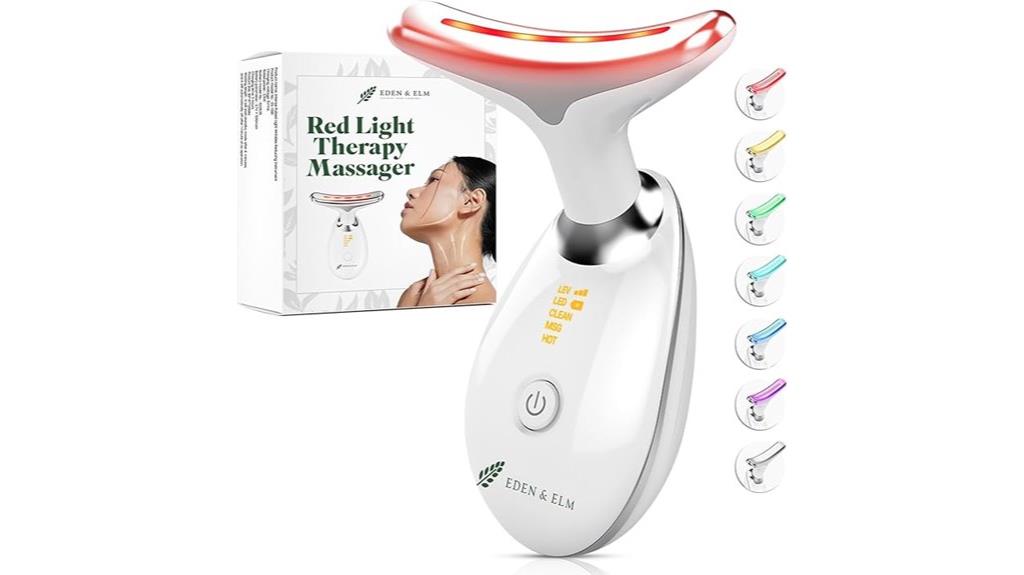 red light facial massager