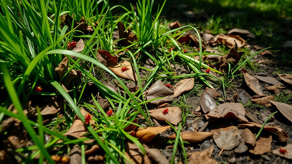 reduce yard tick habitats