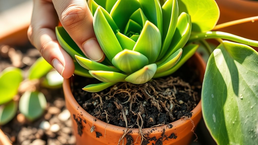 refresh soil to eliminate pests