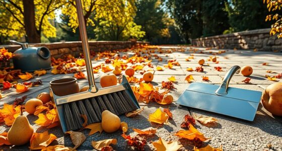 removing excess fruit and leaves
