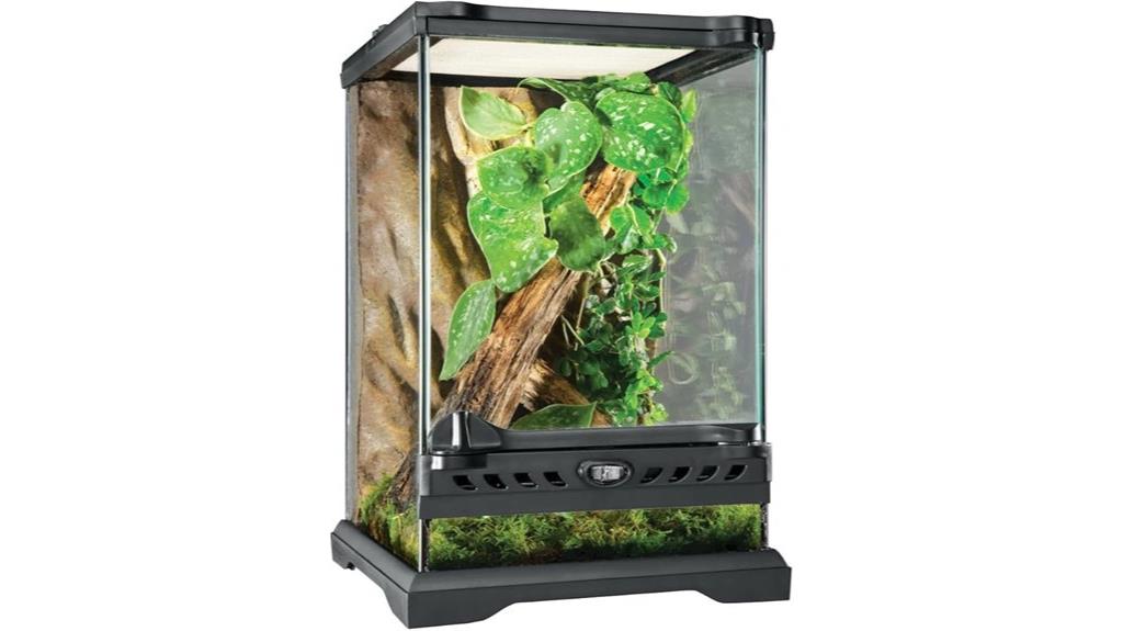 reptile amphibian glass terrarium