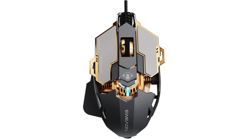 rgb programmable gaming mouse