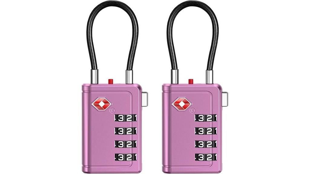 rose purple tsa locks