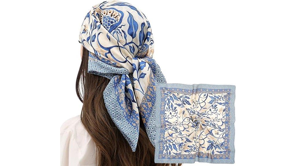 silk satin hair scarf