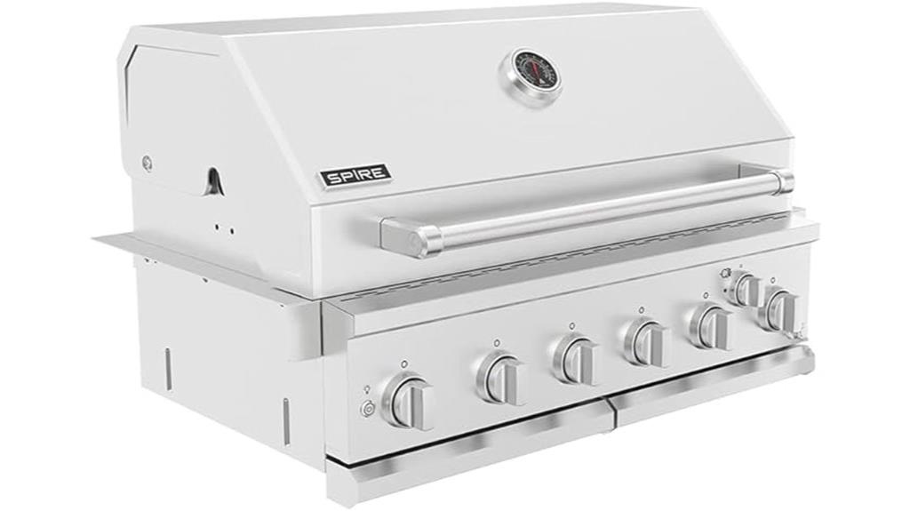 six burner built in grill