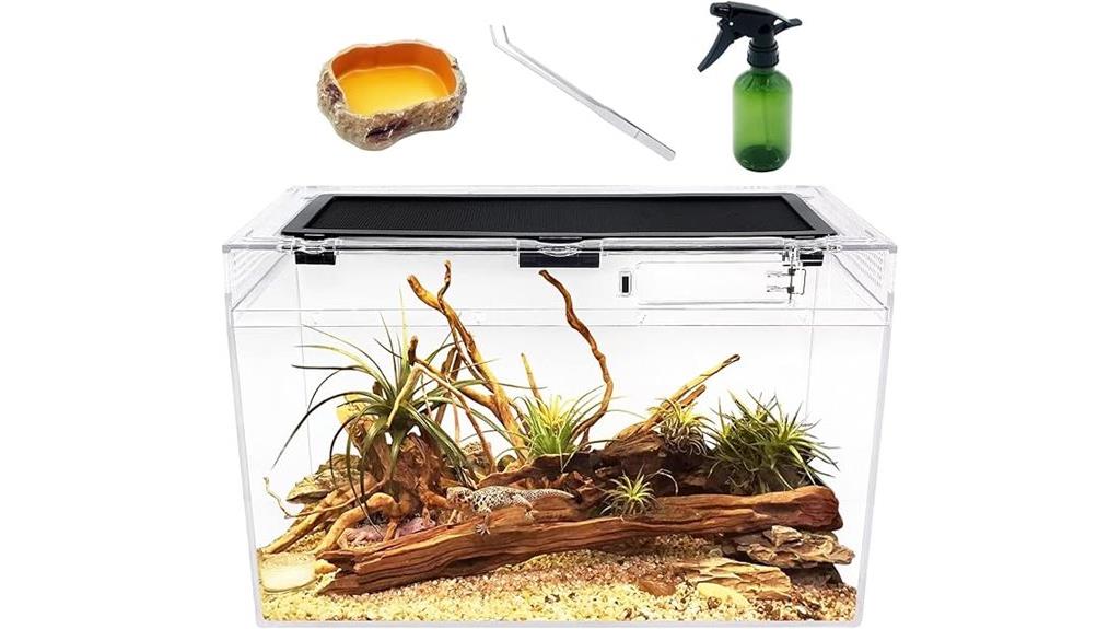 small reptile terrarium tank