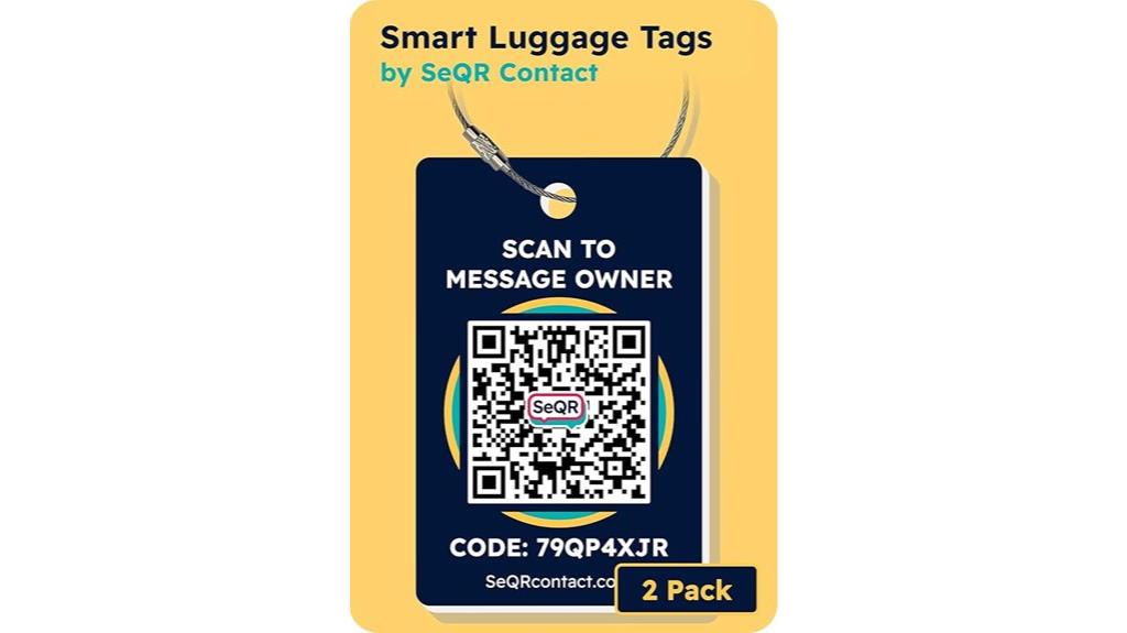 smart luggage with privacy qr