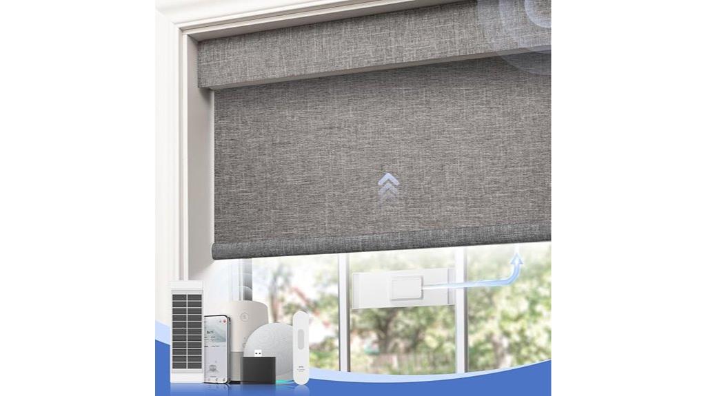 smart rechargeable solar blinds