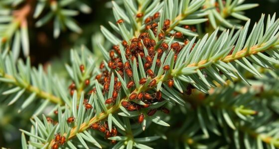 spider mite infestation on conifers