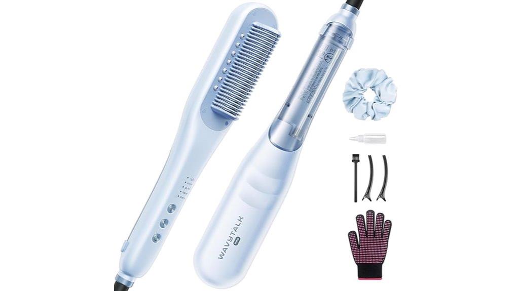steam hair straightener brush