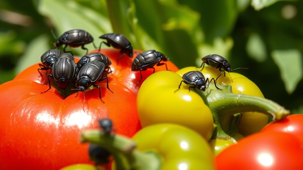 stink bugs damage crops