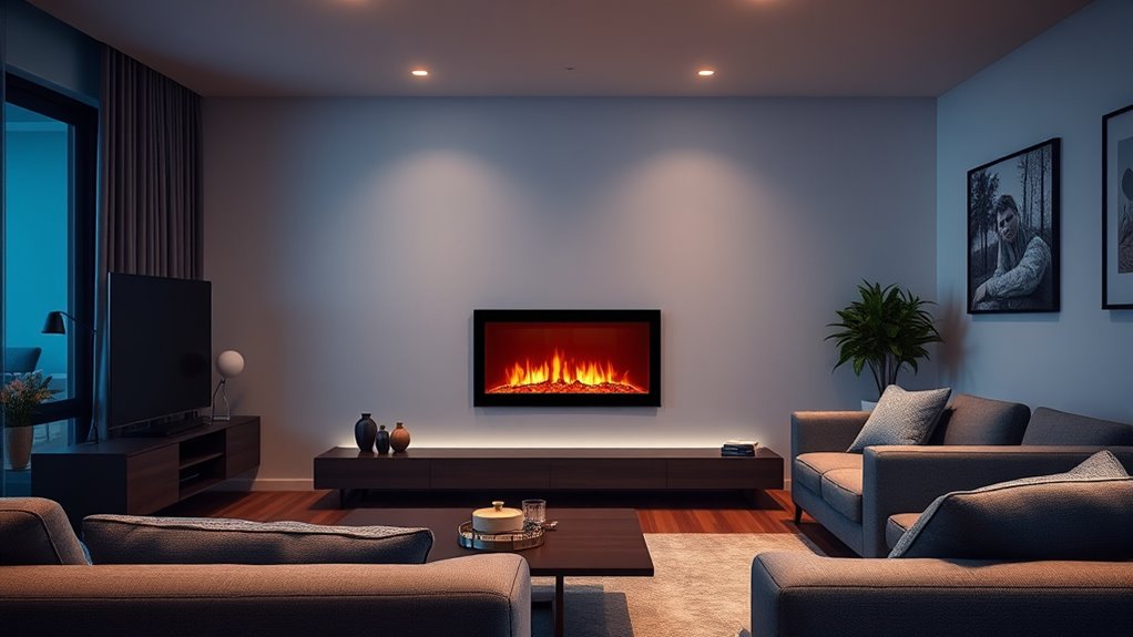 top ventless electric fireplaces