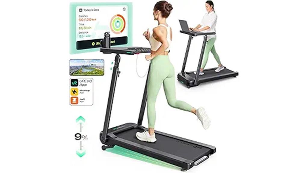 treadmill with desk workstation