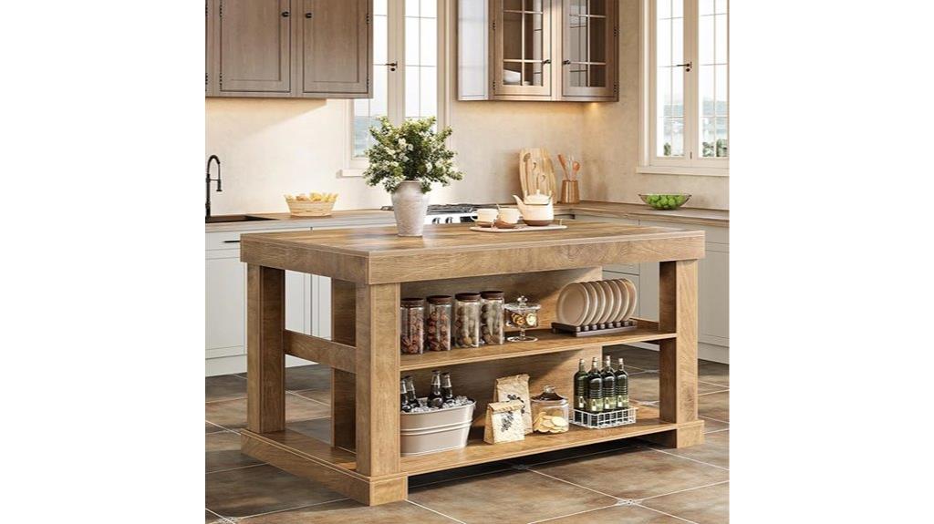 tribesigns island with shelves