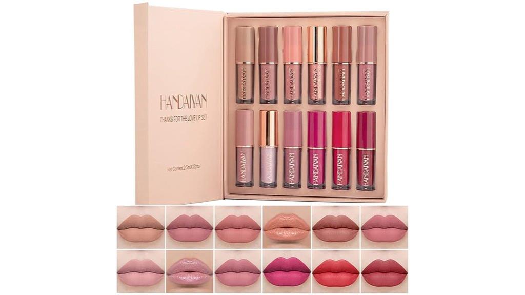 twelve color lipstick collection