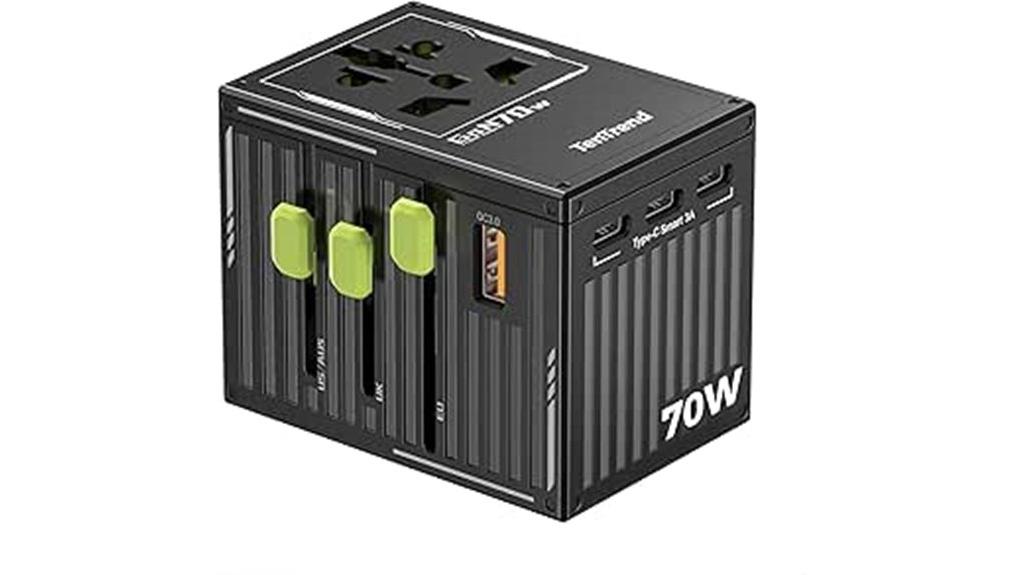 universal travel adapter with usb