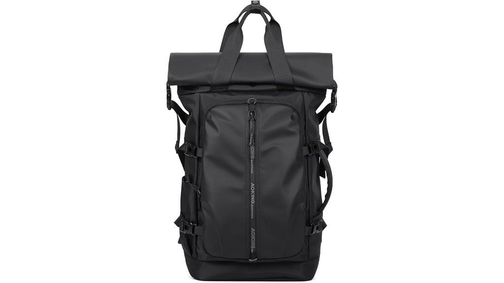 versatile rolltop backpack design