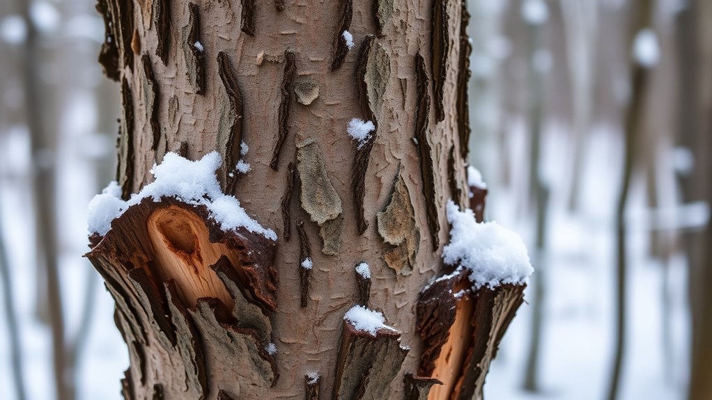 winter bark girdling damage